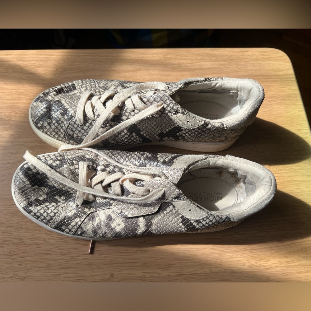 Michael Kors Snakeskin Pattern Sneakers